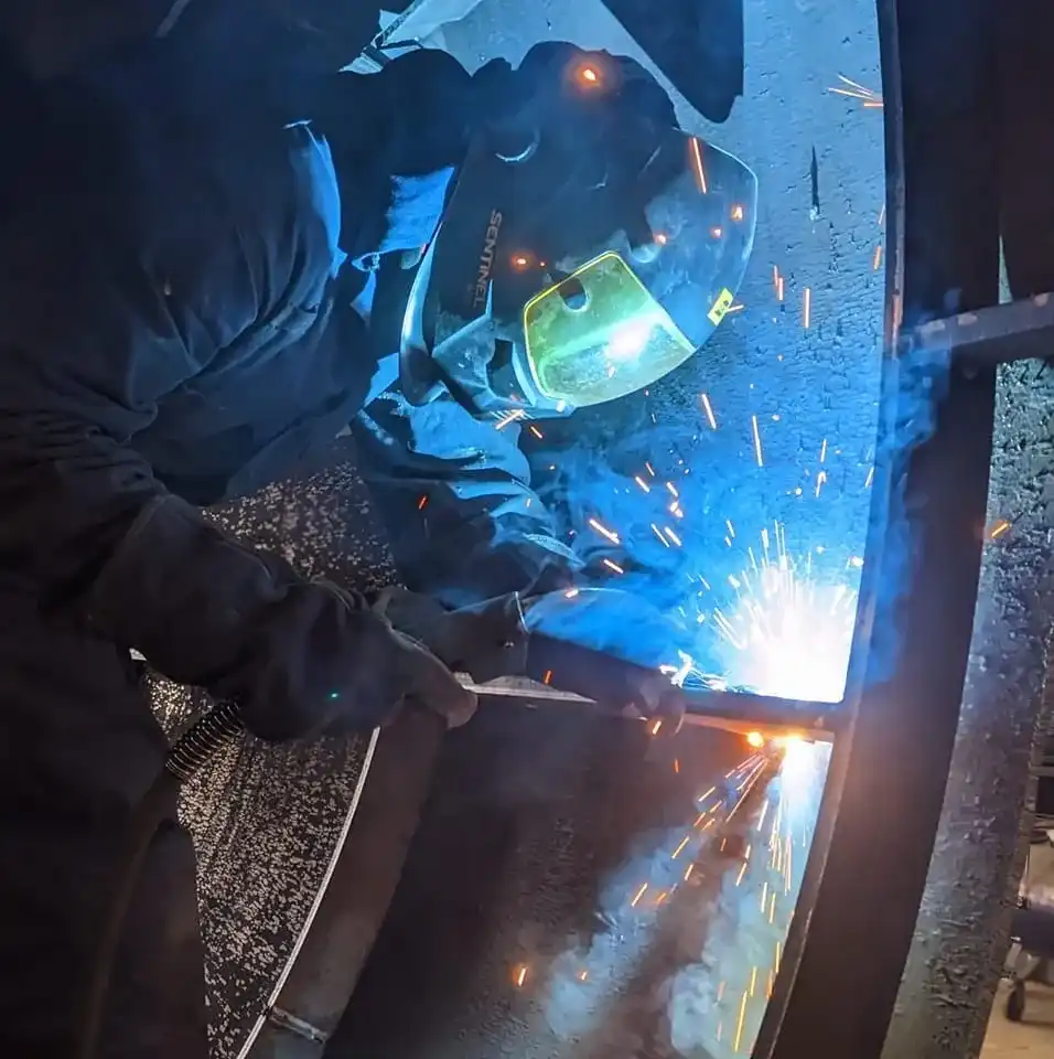 Powder coated steelwork finish by Alchemist Fabrications