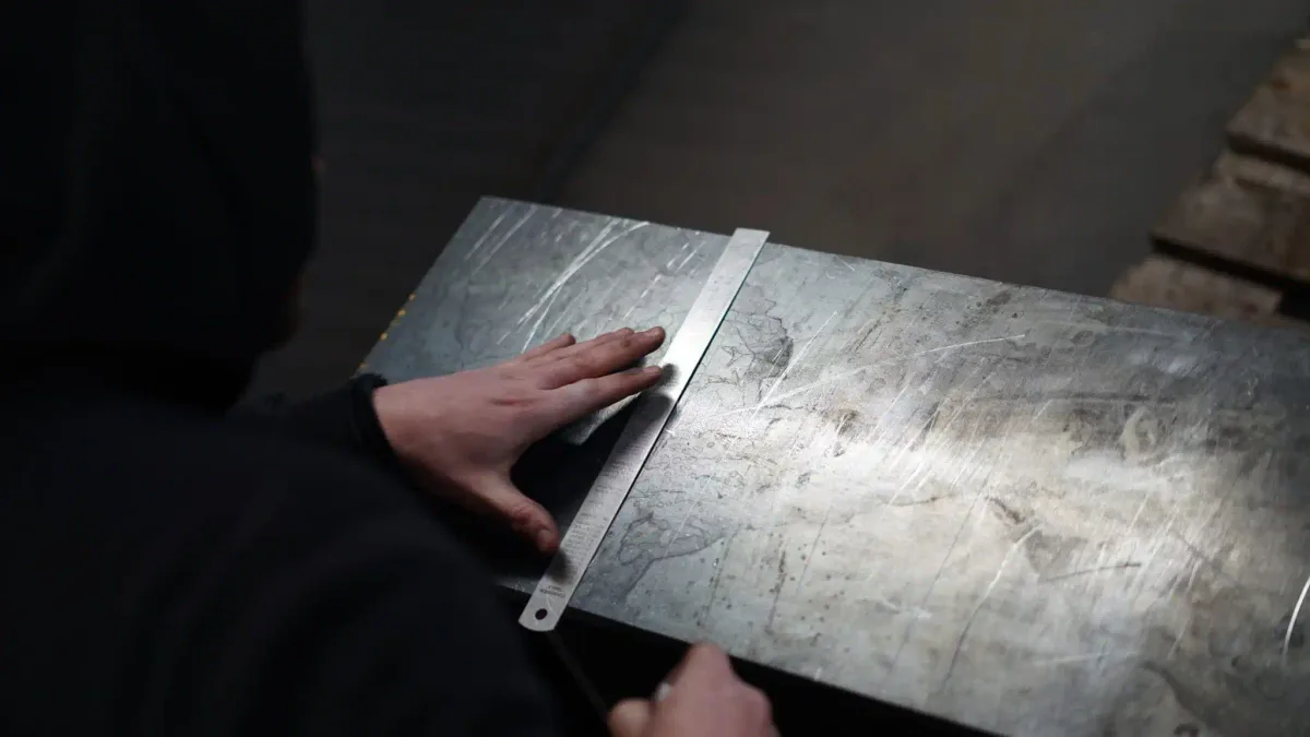 Bespoke steel gate fabrication at Alchemist Fabrications workshop, Mansfield