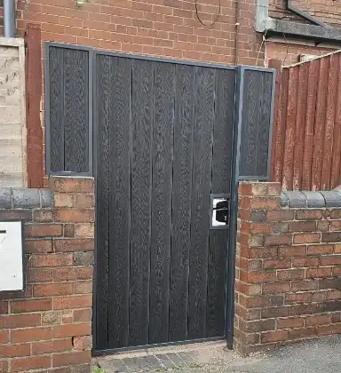 Bespoke steel pedestrian gate Mansfield — side access and garden gates