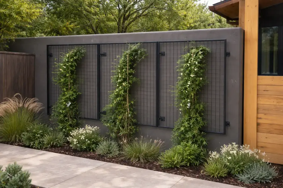 Steel trellis panel and garden edging Nottinghamshire — Alchemist Fabrications